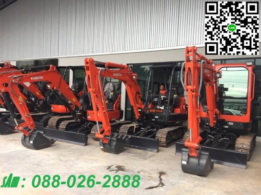 ฟรีดาวน์!!รถขุดคูโบต้าของใหม่มือหนึ่ง