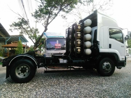รถบรรทุกหัวลาก 6 ล้อ อีซูซุ ISUZU GVR CNG300 พร้อมใช้งาน ราคาถูก
