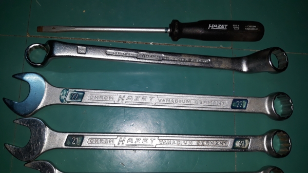 ขายประแจแหวนข้างปากตายเบอร์มิน HAZET MADE IN GERMANY.