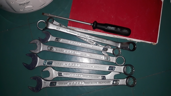 ขายประแจแหวนข้างปากตายเบอร์มิน HAZET MADE IN GERMANY.
