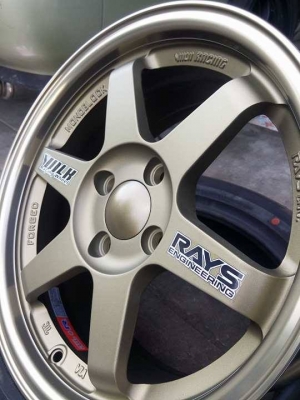 แม็กใหม่ทีอี37 ขอบ 15 ราคา 7500 พร้อมยางไทย 11700 บาท พร้อมติดตั้ง