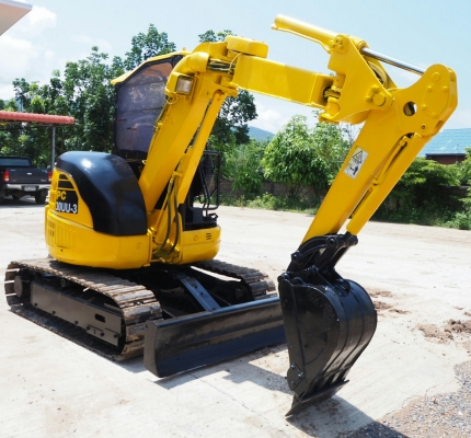 เก่านอกยังไม่เคยใช้งานในไทยKOMATSU PC30UU-3 แทรคเหล็กก็อบยาง