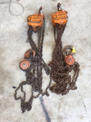 ขายรอกยกได้ 3 ตัน Made in Japan ยี่ห้อ Vital สภาพสวย เดิมๆ ยังไม่ผ่านการซ่อม ใช้งานได้ปกติ   ราคาตัวละ 5,900 บาท รวมส่ง