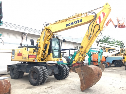 Komatsu PW130-7K รถขุดล้อยาง นำเข้าจากญี่ปุ่น โทร. 080-6565422 (หนิง)