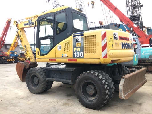 Komatsu PW130-7K รถขุดล้อยาง นำเข้าจากญี่ปุ่น โทร. 080-6565422 (หนิง)