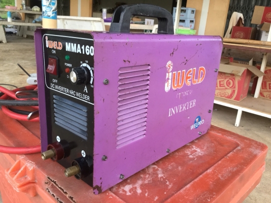 ขายตู้เชื่อมอินเวอเตอร์มือ2 ยี่ห้อ IWELD รุ่น MMA160 พร้อมสายเชื่อม