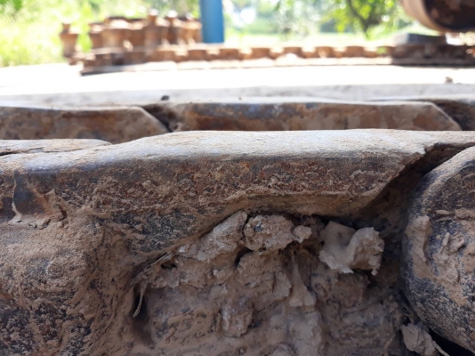 ขายโซ่ komatsu 120 พร้อมใบ 90ใบ 2เส้น พร้อมเฟืองสป๊อกเก๊ต