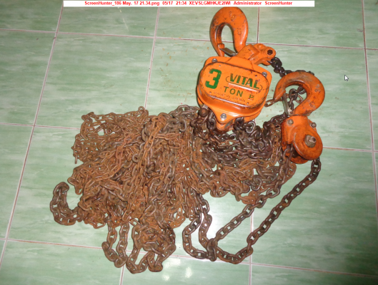 ขายรอกโซ่สาวVITAL 3ตัน MADE IN JAPAN โซ่ยาว 10 เมตร