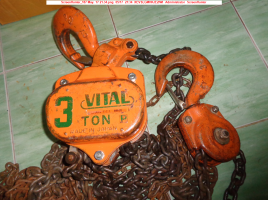 ขายรอกโซ่สาวVITAL 3ตัน MADE IN JAPAN โซ่ยาว 10 เมตร