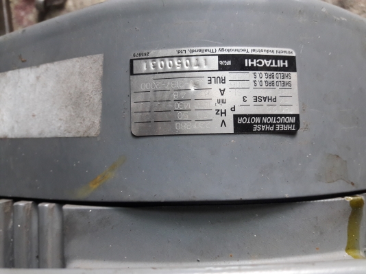 ขาย !! มอเตอร์.ฮิตาชิ.ขนาด3แรง380v.รอบ1430สภาพพร้อมใช้งาน ขาย !! มอเตอร์.ฮิตาชิ.ขนาด3แรง380v.รอบ1430สภาพพร้อมใช้งาน