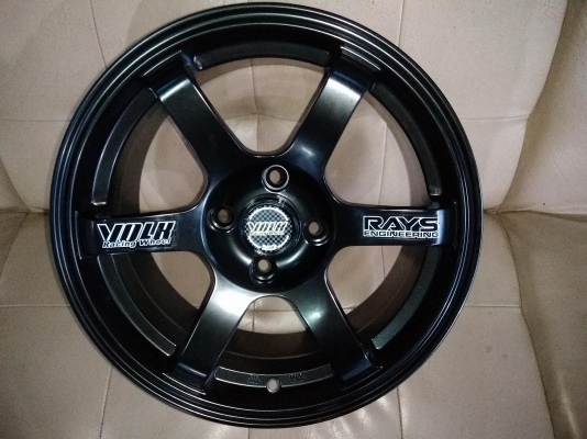 แม็กใหม่ te37 ก้านยกขอบ 15 ราคา 7500 พร้อมยางไทย 11700 บาท