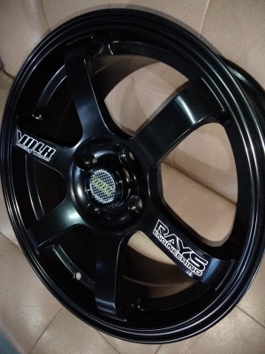 แม็กใหม่ te37 ก้านยกขอบ 15 ราคา 7500 พร้อมยางไทย 11700 บาท