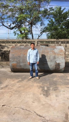 ถังน้ำขนาด ยาว 3.06 เมตร สูง 1.62 เมตร กว้าง 1.62 เมตร