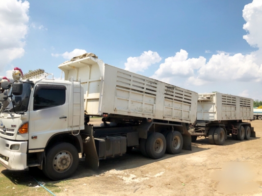 Hino380ปี56 พ่วงเเม่ลูก รถสวยวิ่งน้อยใมค์2เเสนกว่าโล
