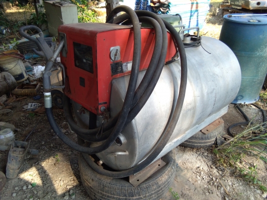 ขายถังนำ้มันแบบมีหัวจ่ายเก่าญี่ปุ่น430ลิตร