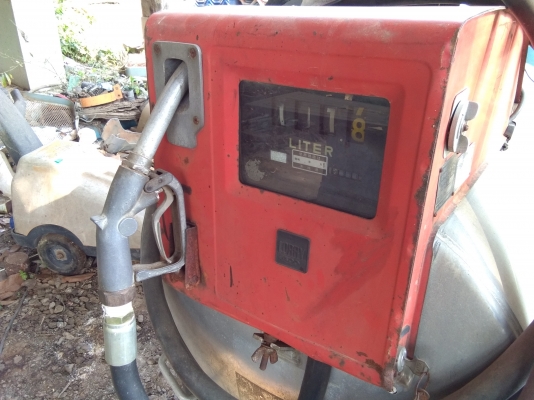 ขายถังนำ้มันแบบมีหัวจ่ายเก่าญี่ปุ่น430ลิตร