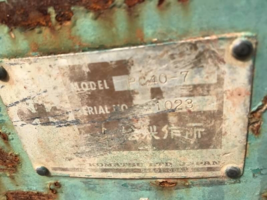 ขาย 345,000 KOMATSU pc 40-7 เครื่องดี ปั้มแรง เอวแน่น ช่วงล่างสวย สภาพเก่านอก เอกสารแจ้งจำหน่าย รถสวยพร้อมใช้ รถอยู่ ปทุมธานี สามโคก 090-772-3710 090-772-3708