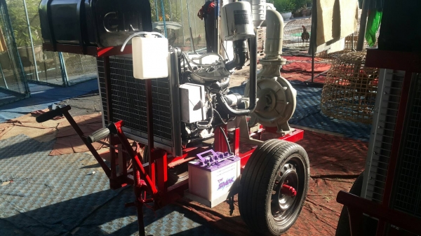 เครื่องสูบนํ้าประกอบใหม่ยังพร้อมใช้งาน