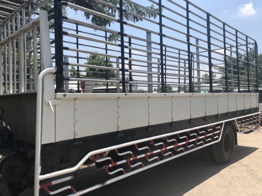 ขาย6ล้อISUZU Deca195แรงเครื่อง6HH รถห้างแท้ กระบะพร้อมคอกเหล็กแป็ปประปายาว7.20เมตร ช่วงล่างใหญ่