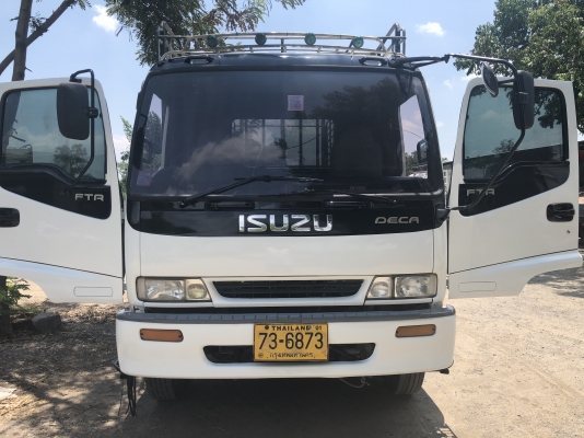 ขาย6ล้อISUZU Deca195แรงเครื่อง6HH รถห้างแท้ กระบะพร้อมคอกเหล็กแป็ปประปายาว7.20เมตร ช่วงล่างใหญ่