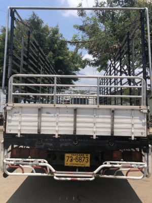 ขาย6ล้อISUZU Deca195แรงเครื่อง6HH รถห้างแท้ กระบะพร้อมคอกเหล็กแป็ปประปายาว7.20เมตร ช่วงล่างใหญ่