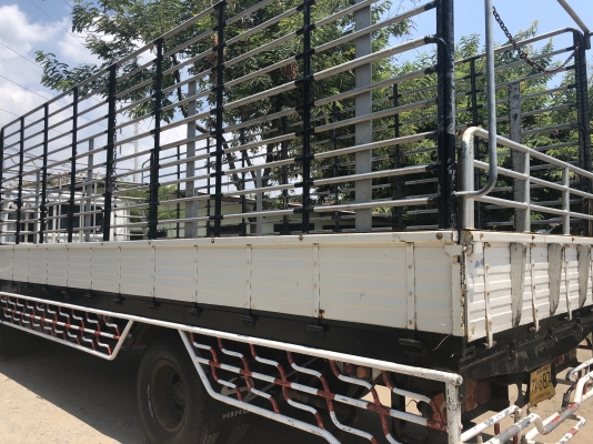 ขาย6ล้อISUZU Deca195แรงเครื่อง6HH รถห้างแท้ กระบะพร้อมคอกเหล็กแป็ปประปายาว7.20เมตร ช่วงล่างใหญ่