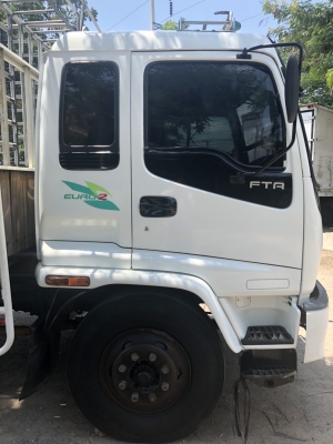 ขาย6ล้อISUZU Deca195แรงเครื่อง6HH รถห้างแท้ กระบะพร้อมคอกเหล็กแป็ปประปายาว7.20เมตร ช่วงล่างใหญ่