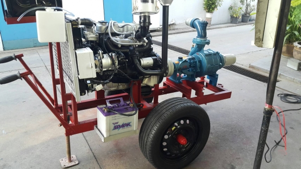 เครื่องสูบนํ้าประกอบใหม่พร้อมใช้งาน เครื่องยนต์ ISUZU C190 DIESEL+หอยอาร์เทคขนาด 4 ออก 3  นิ้ว