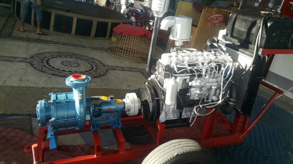 เครื่องสูบนํ้าประกอบใหม่พร้อมใช้งาน เครื่องยนต์ ISUZU C190 DIESEL+หอยอาร์เทคขนาด 4 ออก 3  นิ้ว