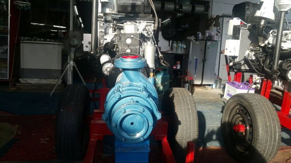 เครื่องสูบนํ้าประกอบใหม่พร้อมใช้งาน เครื่องยนต์ ISUZU C190 DIESEL+หอยอาร์เทคขนาด 4 ออก 3  นิ้ว