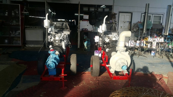 เครื่องสูบนํ้าประกอบใหม่พร้อมใช้งาน เครื่องยนต์ ISUZU C190 DIESEL+หอยอาร์เทคขนาด 4 ออก 3  นิ้ว