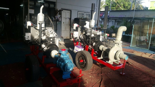 เครื่องสูบนํ้าประกอบใหม่พร้อมใช้งาน เครื่องยนต์ ISUZU C190 DIESEL+หอยอาร์เทคขนาด 4 ออก 3  นิ้ว