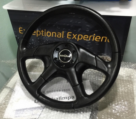 พวงมาลัย Italy lanti แท้‼ Made in Italy วงหนังสภาพสวย หายาก