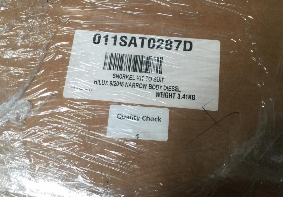 Snorkel TJM ใส่Hilux Revo ตอนเดียว 4WD 2WD ของใหม่จากAustralia