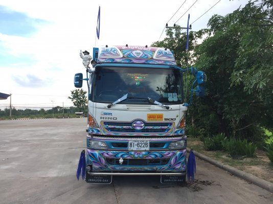 รถพ่วงฝากขาย HINO 380แรง ปลายปี 56 ดั้มพ์เหล็กเกษตร เฟืองไว HiSpeed