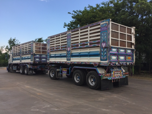 รถพ่วงฝากขาย HINO 380แรง ปลายปี 56 ดั้มพ์เหล็กเกษตร เฟืองไว HiSpeed