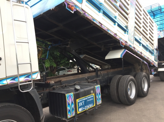 รถพ่วงฝากขาย HINO 380แรง ปลายปี 56 ดั้มพ์เหล็กเกษตร เฟืองไว HiSpeed