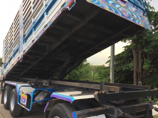 รถพ่วงฝากขาย HINO 380แรง ปลายปี 56 ดั้มพ์เหล็กเกษตร เฟืองไว HiSpeed