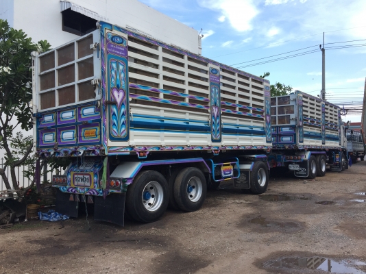 รถพ่วงฝากขาย HINO 380แรง ปลายปี 56 ดั้มพ์เหล็กเกษตร เฟืองไว HiSpeed