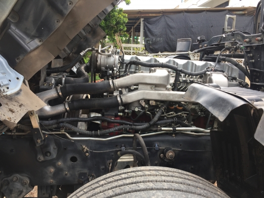 รถพ่วงฝากขาย HINO 380แรง ปลายปี 56 ดั้มพ์เหล็กเกษตร เฟืองไว HiSpeed