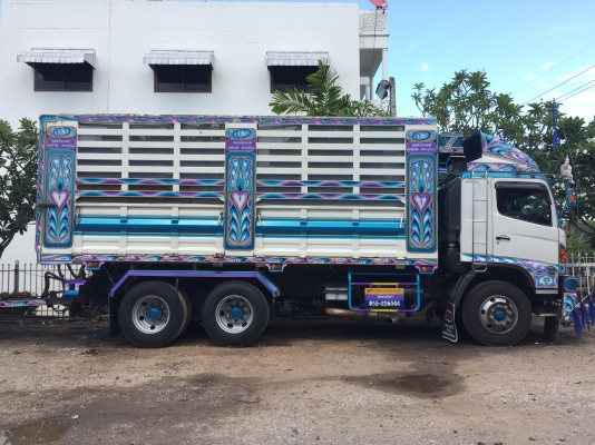 รถพ่วงฝากขาย HINO 380แรง ปลายปี 56 ดั้มพ์เหล็กเกษตร เฟืองไว HiSpeed