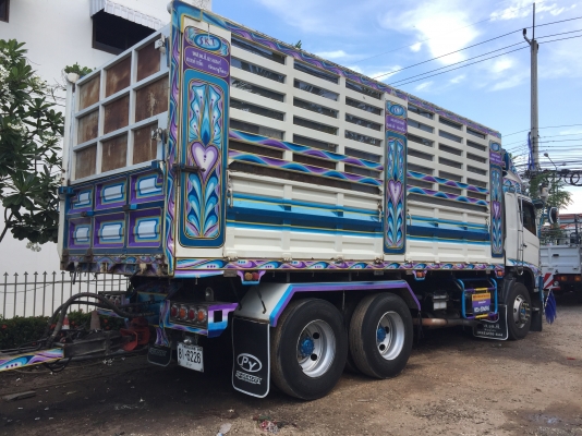 รถพ่วงฝากขาย HINO 380แรง ปลายปี 56 ดั้มพ์เหล็กเกษตร เฟืองไว HiSpeed