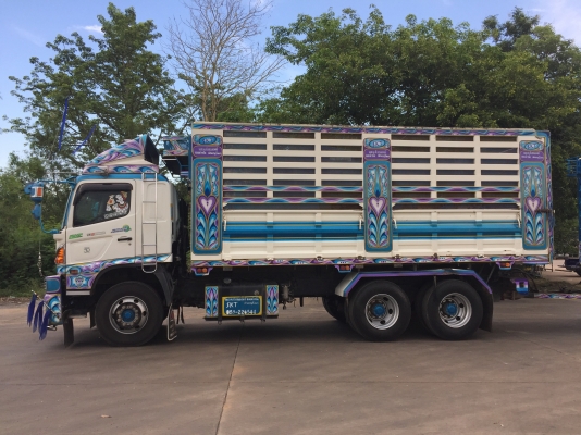 รถพ่วงฝากขาย HINO 380แรง ปลายปี 56 ดั้มพ์เหล็กเกษตร เฟืองไว HiSpeed