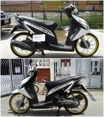 Honda Click Forword 110cc. AT สตาร์ทมือ จด 2549 ล้อ Com17 หน้า-หลัง ภาษี2560 ชุดโอนครบ