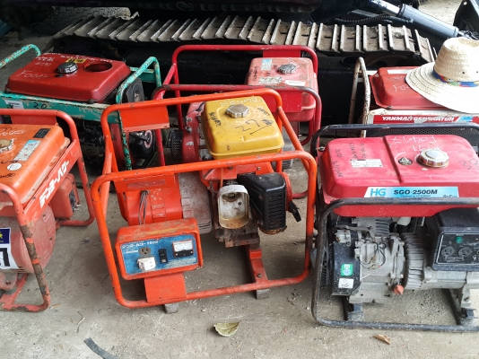 เครื่องปั่นไฟ ของเก่านอกพึ่งนำเข้ามา มี 20 เครื่อง มาเลือกซื้อได้ ขายเครื่องละ 3000