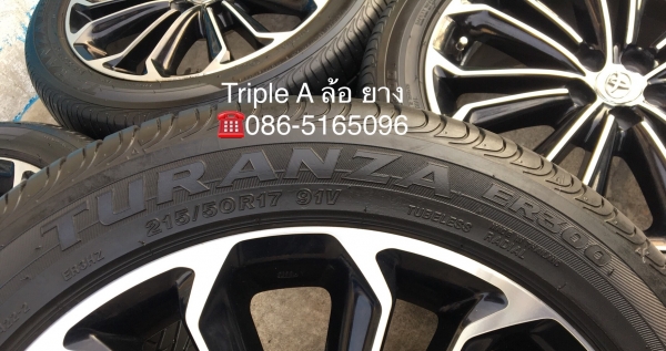 ล้อแม็ก Toyota New Altis ES Sport ขอบ 17 พร้อมยาง Bridgestone 215-50-17 ปลายปี 15