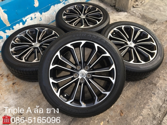 ล้อแม็ก Toyota New Altis ES Sport ขอบ 17 พร้อมยาง Bridgestone 215-50-17 ปลายปี 15