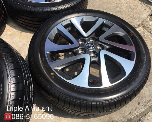 ล้อแม็กพร้อมยางป้ายแดง Toyota Sienta รุ่นท๊อป ขอบ 16 Bridgestone 195-50-16 ปี 18 ใหม่ กริ๊บๆ