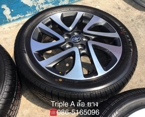 ล้อแม็กพร้อมยางป้ายแดง Toyota Sienta รุ่นท๊อป ขอบ 16 Bridgestone 195-50-16 ปี 18 ใหม่ กริ๊บๆ
