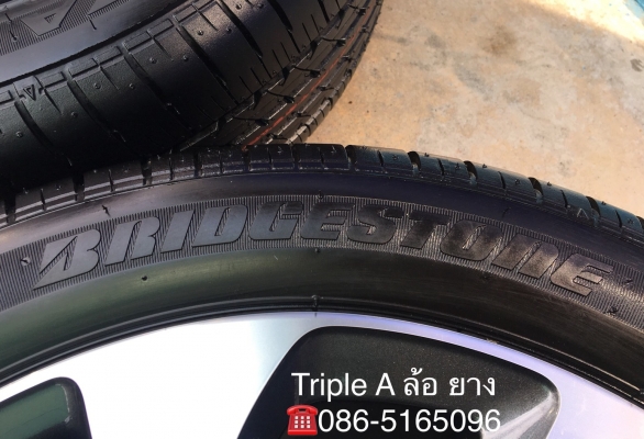 ล้อแม็กพร้อมยางป้ายแดง Toyota Sienta รุ่นท๊อป ขอบ 16 Bridgestone 195-50-16 ปี 18 ใหม่ กริ๊บๆ